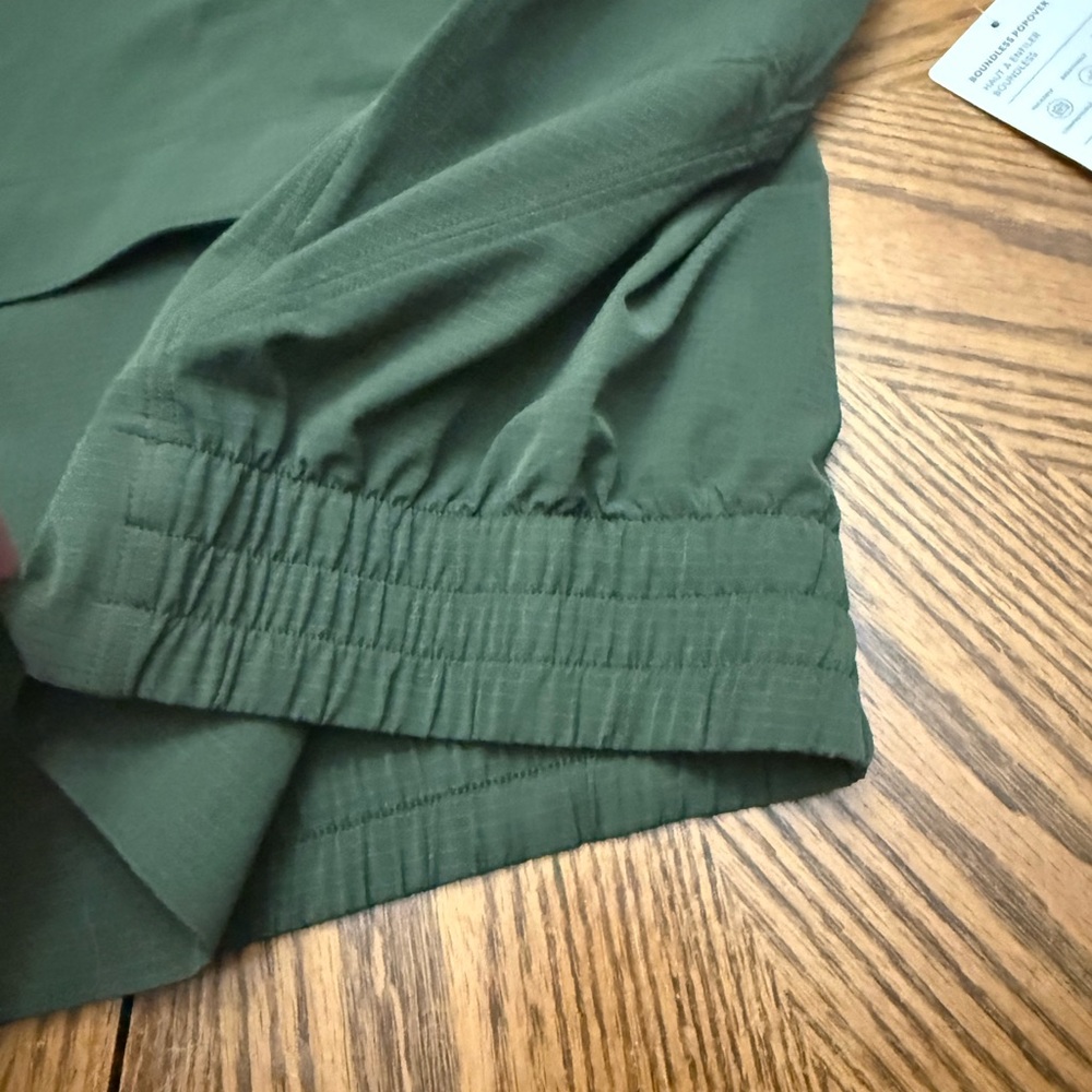 New with Tags Athleta Olive Green Pullover Quarter-Zip Anorak - Picture 7 of 7